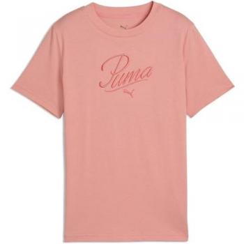Puma ESS SCRIPT Tee G Rosa per Bambine 128