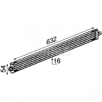Radiateur d'huile de boîte automatique MAHLE ORIGINAL CLC 17 000P