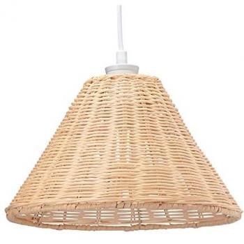 30cm Light Brown Rattan Wicker Ceiling Light Shade