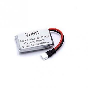 Vhbw Akku 250mAh für MikanixX Spirit X006 Modellbau Drohne
