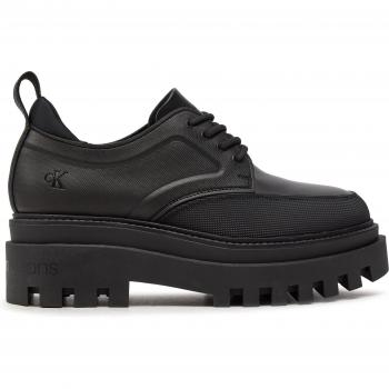 Calvin Klein Women's Elegant Black Lace-Up Shoes
