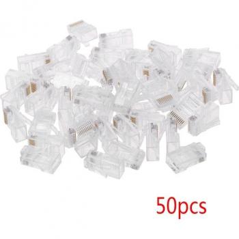 50 Pcs Stranded RJ48 Network Cable Connectors