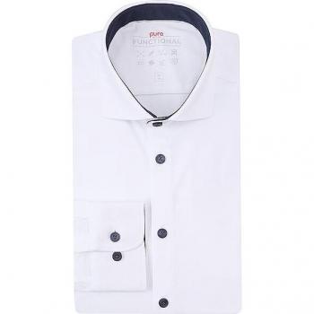 PURE Slim Fit Hemd Weiß 40