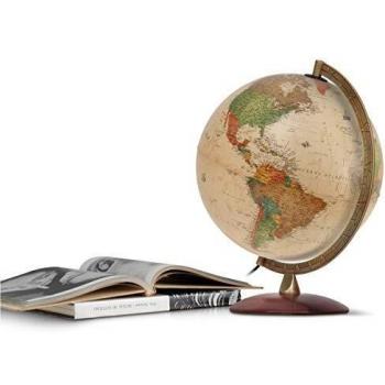 GLOBE ANTIQUUS 30CM LUMINEUX