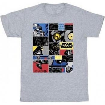 Tee Star Wars Droids Montaje Masculino Gris XXL