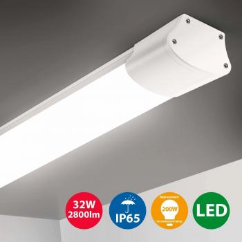 Oeegoo 120cm LED Deckenleuchte, 32W 2800LM, IP65 Wasserdicht, für Keller und Garage, Neutralweiß 4000K