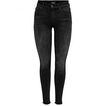 Only Blush Life Women's Black Ankle Jeans