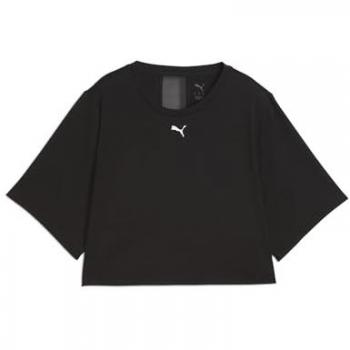 Tee de Malla Negra CloudSpun Mujer