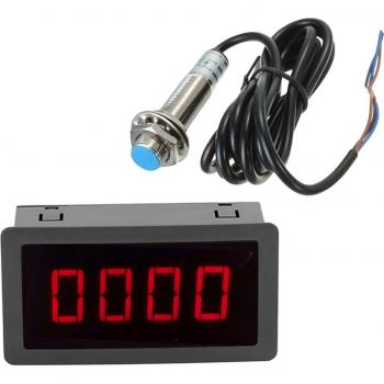 Tacómetro NPN Digital con Interruptor y Luz RGB