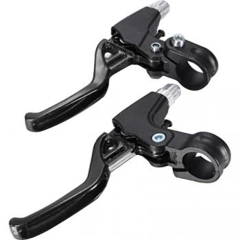 Palancas de freno estándar de 2 dedos para bicicleta BMX, 1 par, aleación ligera, 4 colores