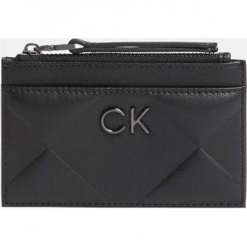 Black Sleek Zip Wallet by Calvin Klein