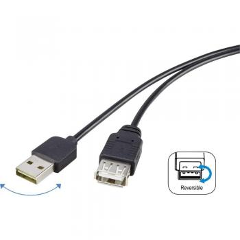 Câble USB 2.0 Renkforce 1.80 m Connecteur Double
