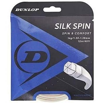 Dunlop Tennis String Silk Spin 132mm 12m Set Unisex Adult Natural 1 Piece
