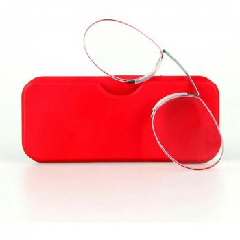 Unisex Lesebrille für Hyperopie +150/+200/+250, rahmenlos mit HC-Beschichtung und Nasenclip