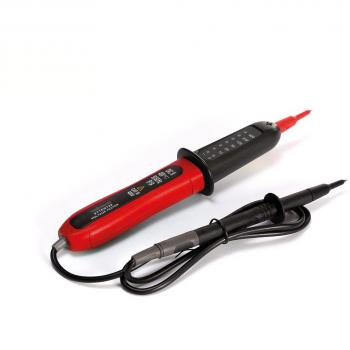 Velleman Spanningsmeter AC/DC Tweepolig, 12-400V, LED Display, Polariteit Indicator, CAT III, Buitenbestendig, Zwart/Rood