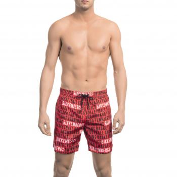 Bikkembergs Multicolor Polyester Swimsuit with Elastic Waistband