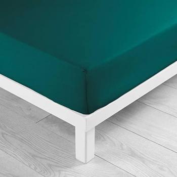 Émeraude Douceur 140x190 cm – Drap housse + Bonnet 30 cm en coton