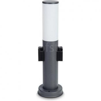 Lampe de plafond HOFSTEIN Zogno 2 prises en métal/plastique IP44