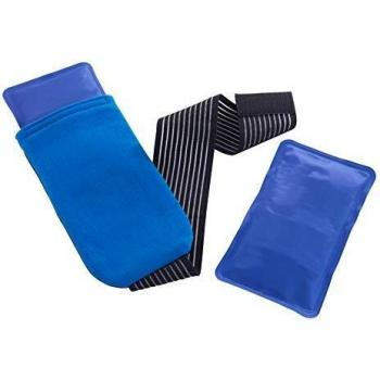 WENKO Thermo‑Flex Bandage (3‑Teil) – Wärme‑ und Kälte­hilfe, Polyester, 76 × 0,5 × 13 cm, Schwarz
