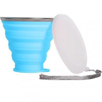 Kompakte Reise Tasse 350ML mit Silikon