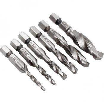Neoteck 6er Set HSS Senker und Gewindebohrer