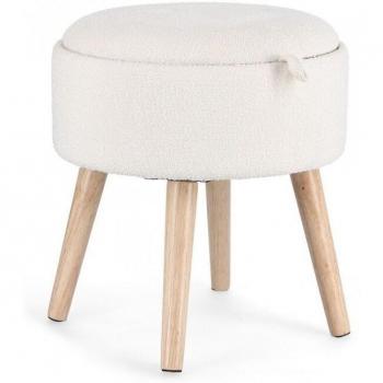 Taburete Contenedor Iperbriko en Bouclé 39x42,5