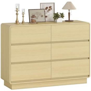 Aparador de Madera Natural Homcom 120x38x86 cm