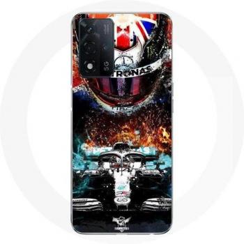 Case Maniacase per Oppo A93s 5G stile Lewis Hamilton Mercedes 44
