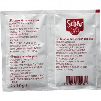 Schär levure sèche sans gluten 2 unités de 10g
