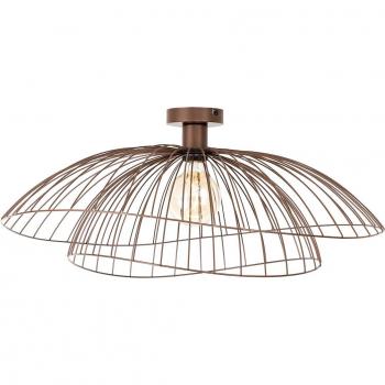 Soffitto Lampada Pua Design Acciaio Bronze Tondo 1W Qazqa