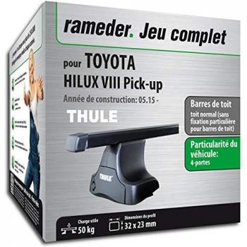 Kit de barres de toit SquareBar pour Toyota Hilux VIII Pick-up