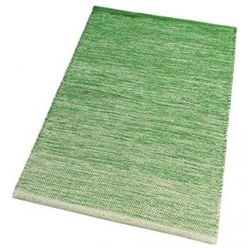 Tapis vert à texture tressée, 55×280 cm, coton absorbant