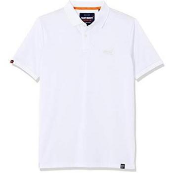 Polo Micro Pique Lite Superdry, Bianco (Optic 01C), S Uomo