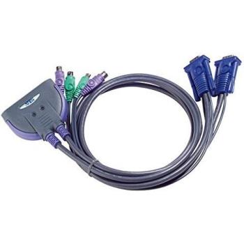 ATEN CS62S Desktop 2-Port PS/2 KVM Switch with VGA Cable