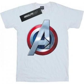 Girls' Marvel Avengers 3D Logo Shirt