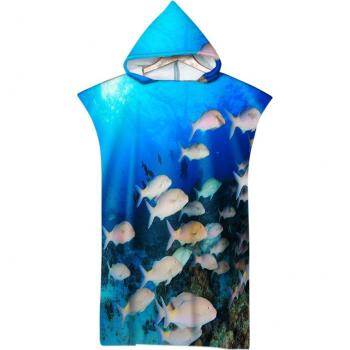 Poncho doux pour adultes en microfibre