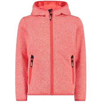 CMP Chaqueta de Niña con Forro Polar y Capucha Fija, Rosa