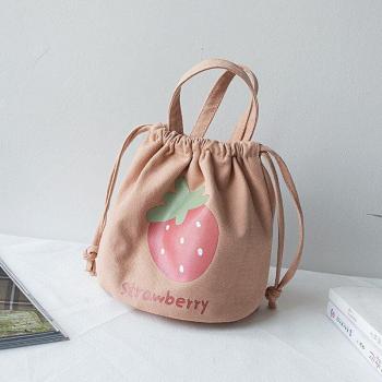 Kleine Tote Erdbeertasche