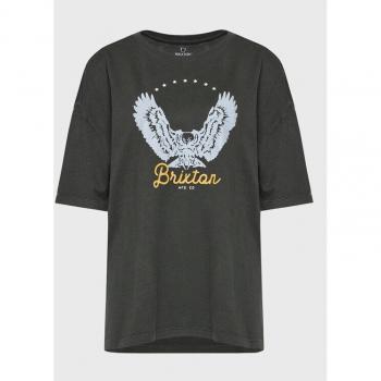 Grau Oversize T-Shirt Freebird von Brixton