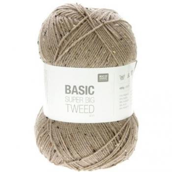 Tweed Aran Basic Super Big 400 g – Marron – Réédition Rico