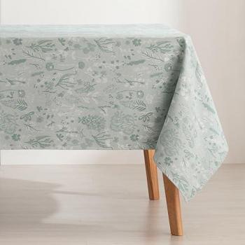 Mantel Antimanchas Cuadrado Jacquard Impermeable 140x140 cm Color Alerce Verde