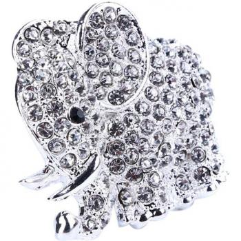 Adorno de Coche Elefante Brillante con Fragancia