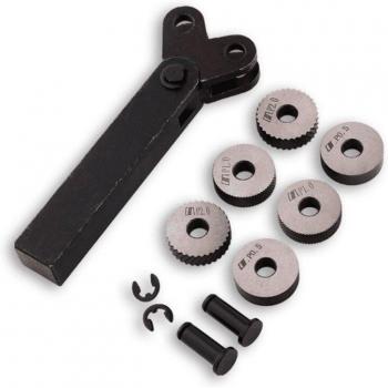 Herramientas de moleteado de doble rueda 0,5mm/1mm/2mm