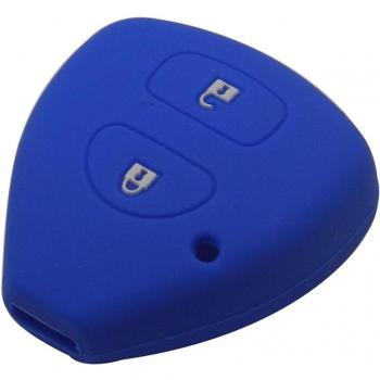 Jingyuqin 2 Buttons Silicone Key Case Shell Cover for Toyota Rav4