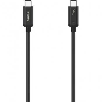 Cavo USB-C Hama Thunderbolt 4 8K Nero