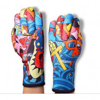Camo Neoprene Diving Gloves
