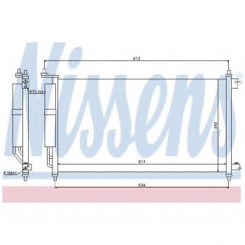 Nissens 94621 Airco Condensator voor Nissan Note I