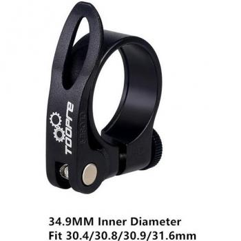 Clip de tige selle vélo aluminium CNC – Collier serrage 31.8 mm / 34.9 mm (27.2‑30.9 mm)