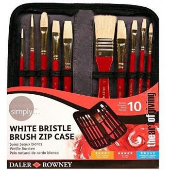 Simply White Brush Pack with Zip Closure