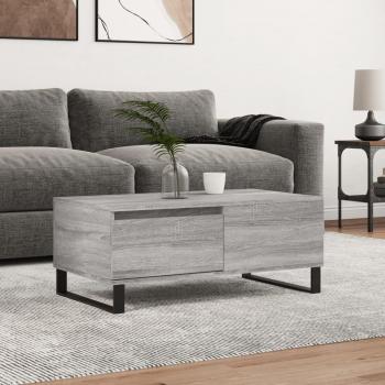 Table Basse Design Sonoma Gris 90x50x36,5 cm